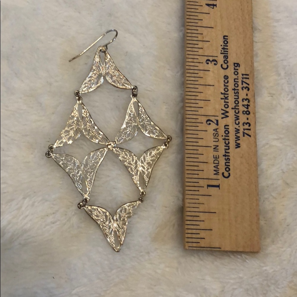 Brazilianhandcrafted Statement Dangle Earrings - image 2